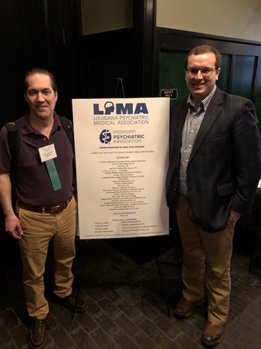 David Cash, JD, LLM, PRMS Assistant Vice President Risk Management with Dr. Frank Perkins at the LMPA MPA Annual Meeting