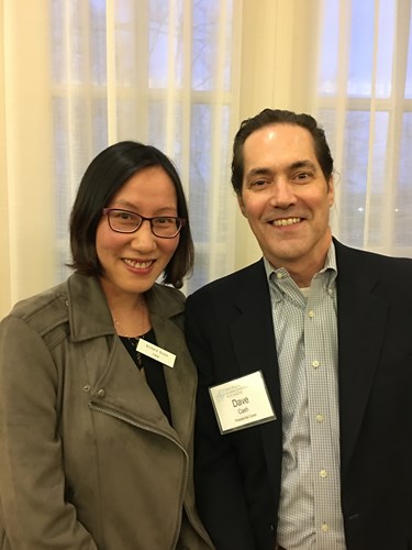 Eunice Yuen MD, PhD with PRMS Assistant Vice President, Risk Management, Charles David Cash, JD, LLM, ARM at the 2019 GAP Spring Meeting.